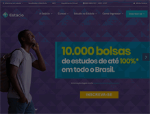 Tablet Screenshot of portaladm.estacio.br
